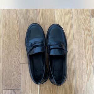 Black Leather Loafers
